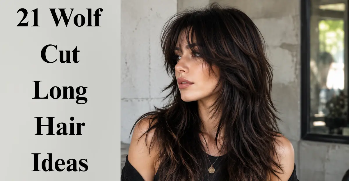 21 Wolf Cut Long Hair Ideas