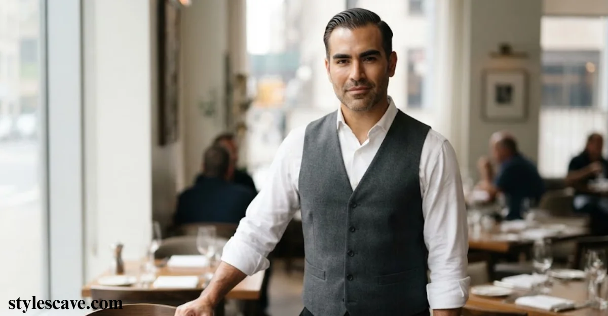 Side-Parted Slicked-Back Style