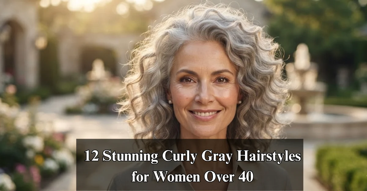 12 Stunning Curly Gray Hairstyles for Women Over 40