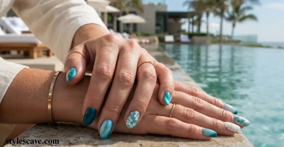 13 Stunning Teal Summer Nail Designs to Try in 2026