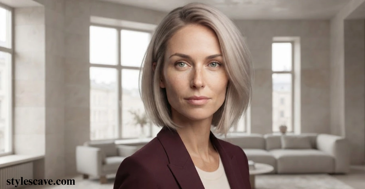  Short Ashy Blonde Bob