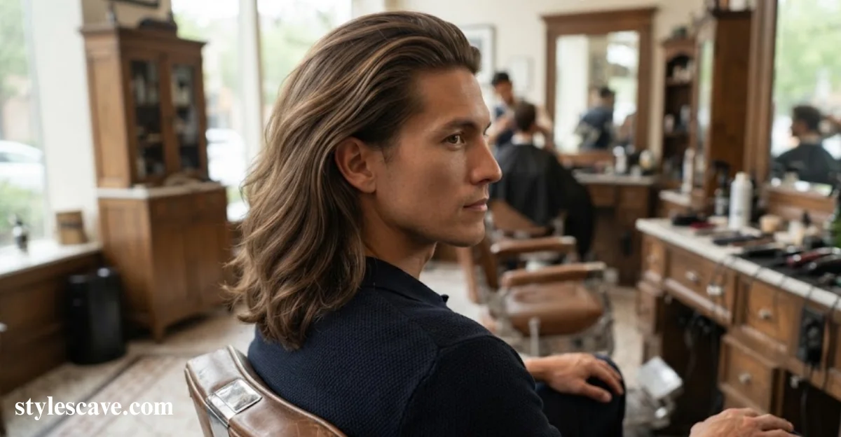 Long Hair Combed Back
