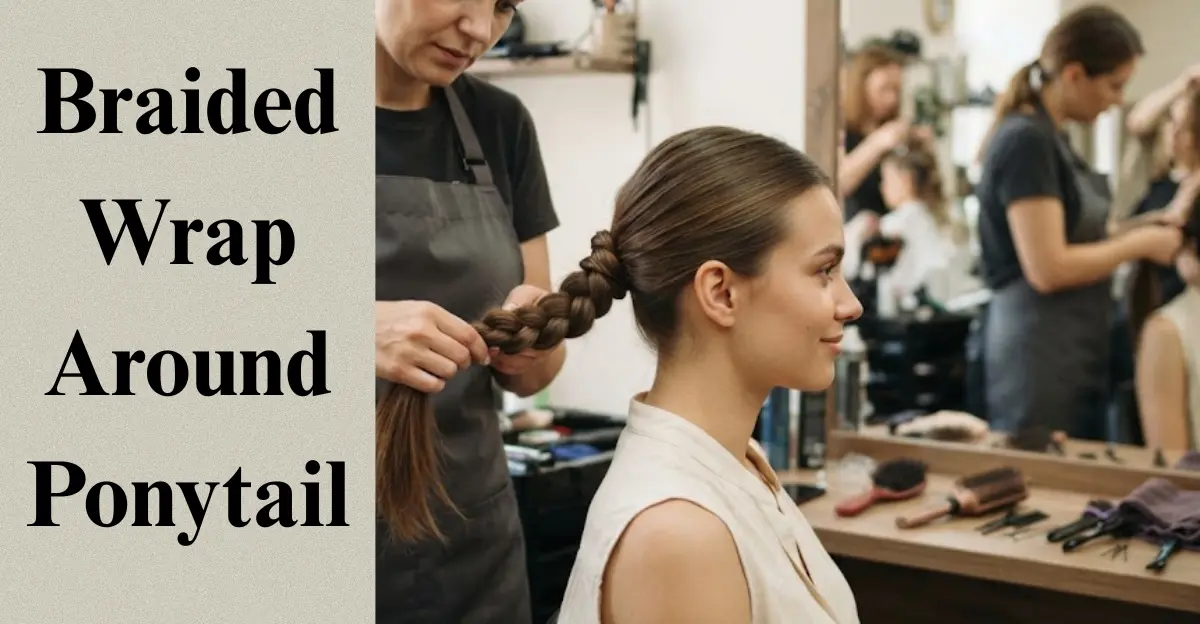 Braided Wrap-Around Ponytail