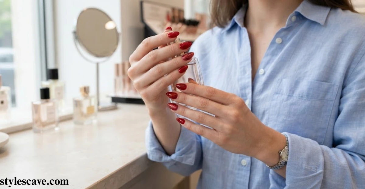 Red Glitter Accent