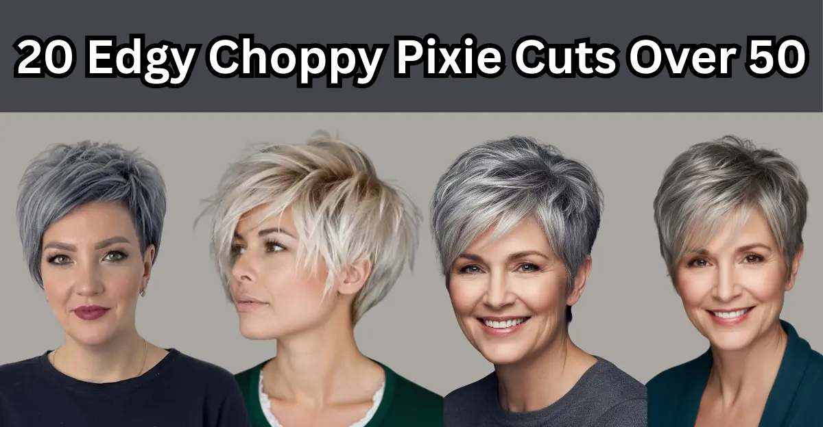 20 Edgy Choppy Pixie Cuts Over 50