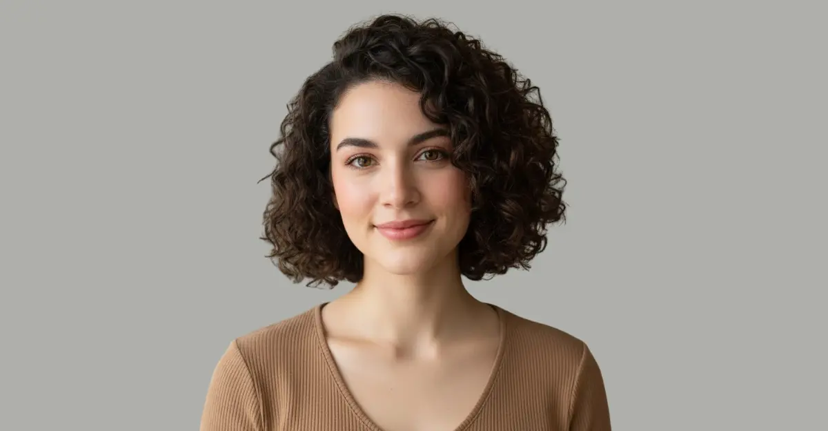 Asymmetric Curly Bob
