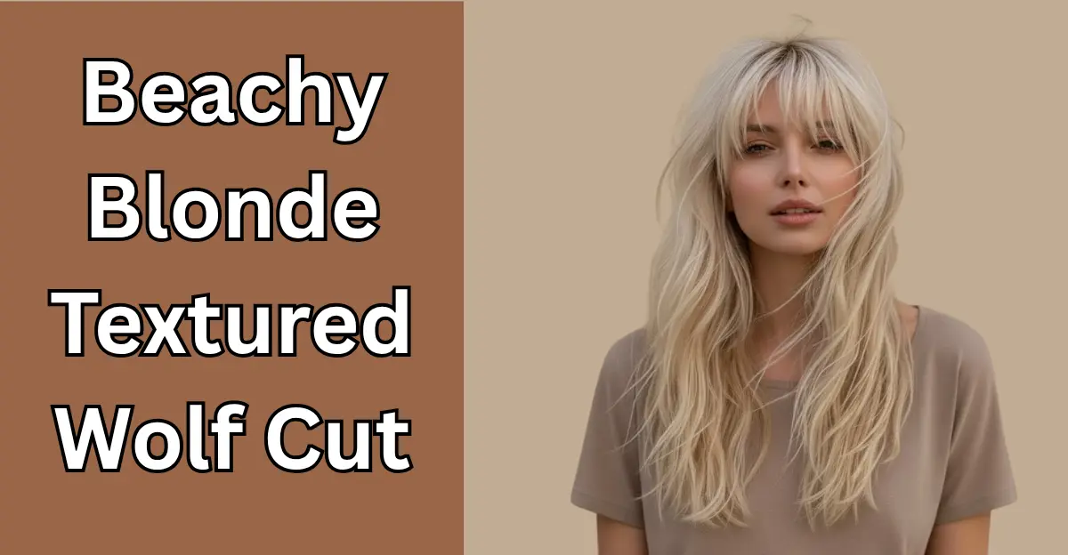 Beachy Blonde Textured Wolf Cut