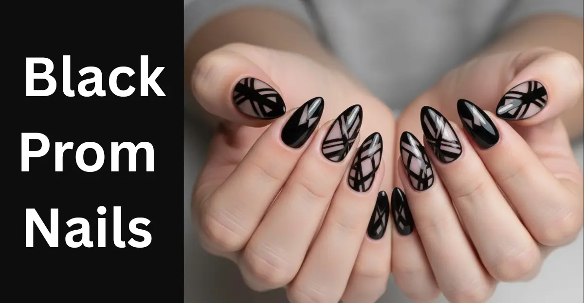 Black Prom Nails