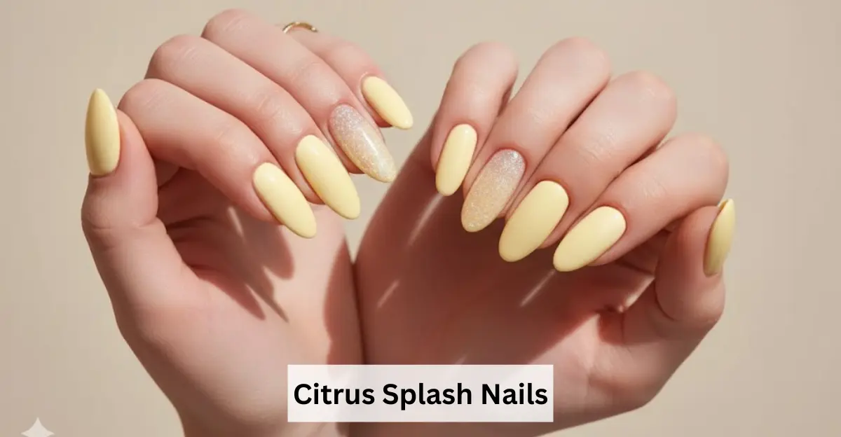 Citrus Splash Nails