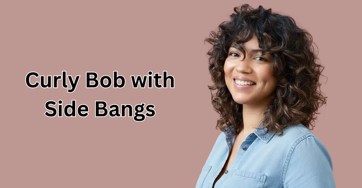 Curly Bob with Side Bangs