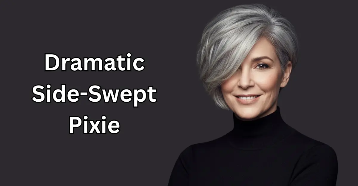 Dramatic Side-Swept Pixie