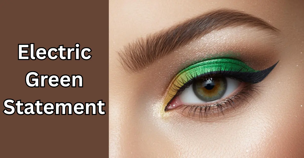 Electric Green Statement (Green Eye Makeup)