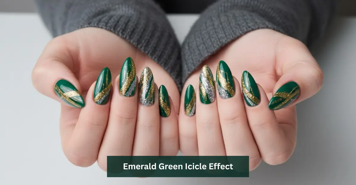 Emerald Green Icicle Effect