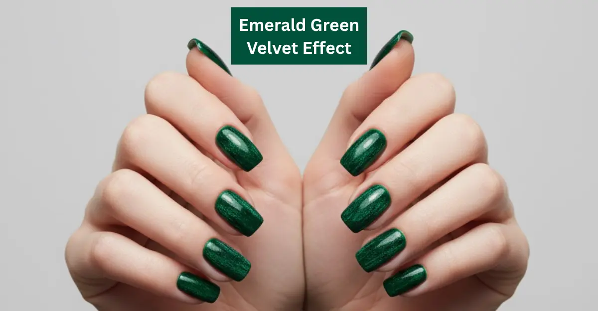 Emerald Green Velvet Effect
