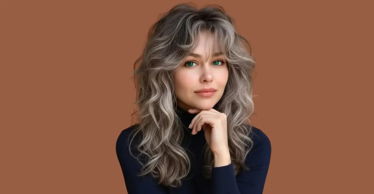 Fluffy Wolf Cut with Rounded Bangs