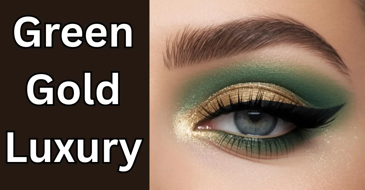 Green Gold Luxury (Green Eye Makeup)