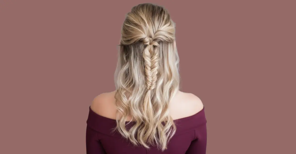 Half-Up Fishtail Braid