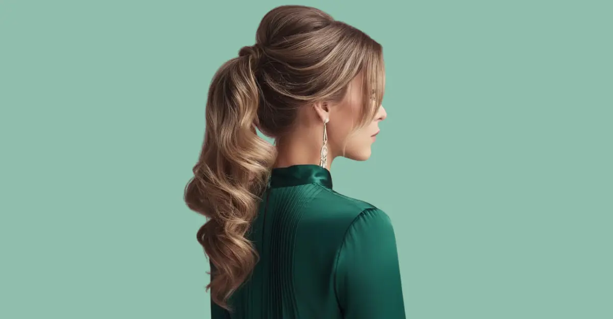 High Ponytail with Curls