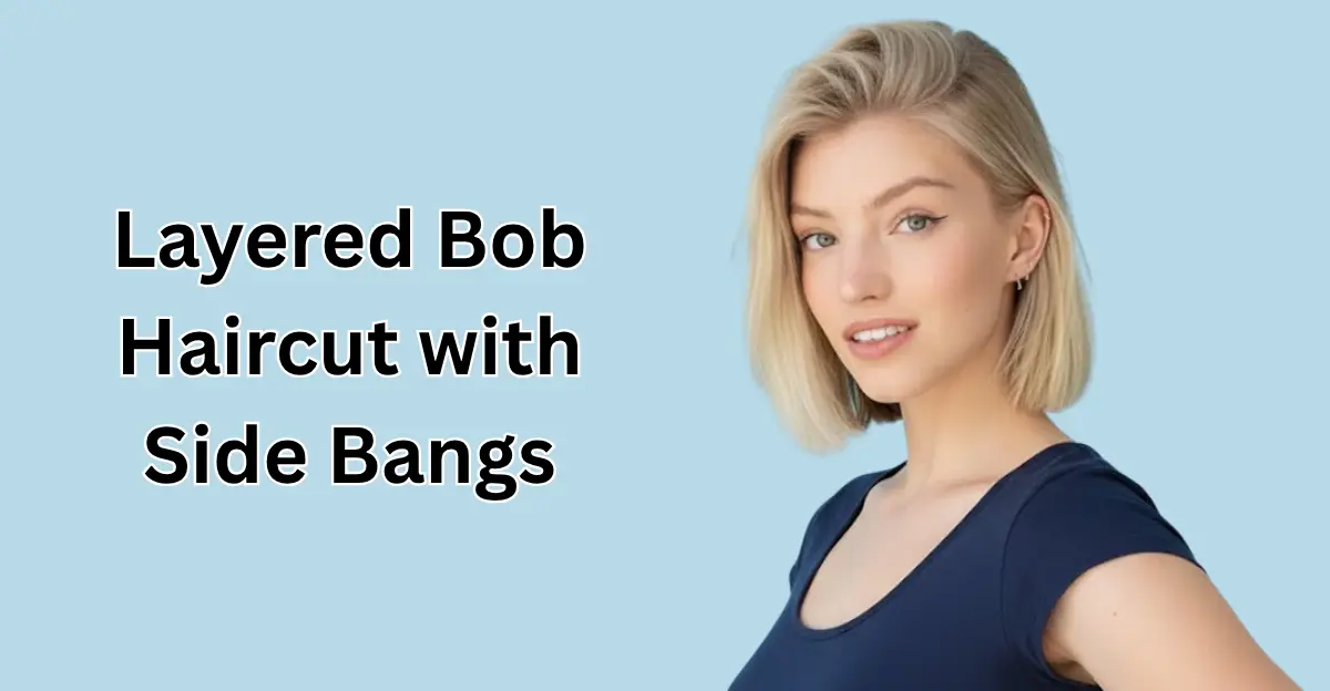 Layered Bob Haircut with Side Bangs