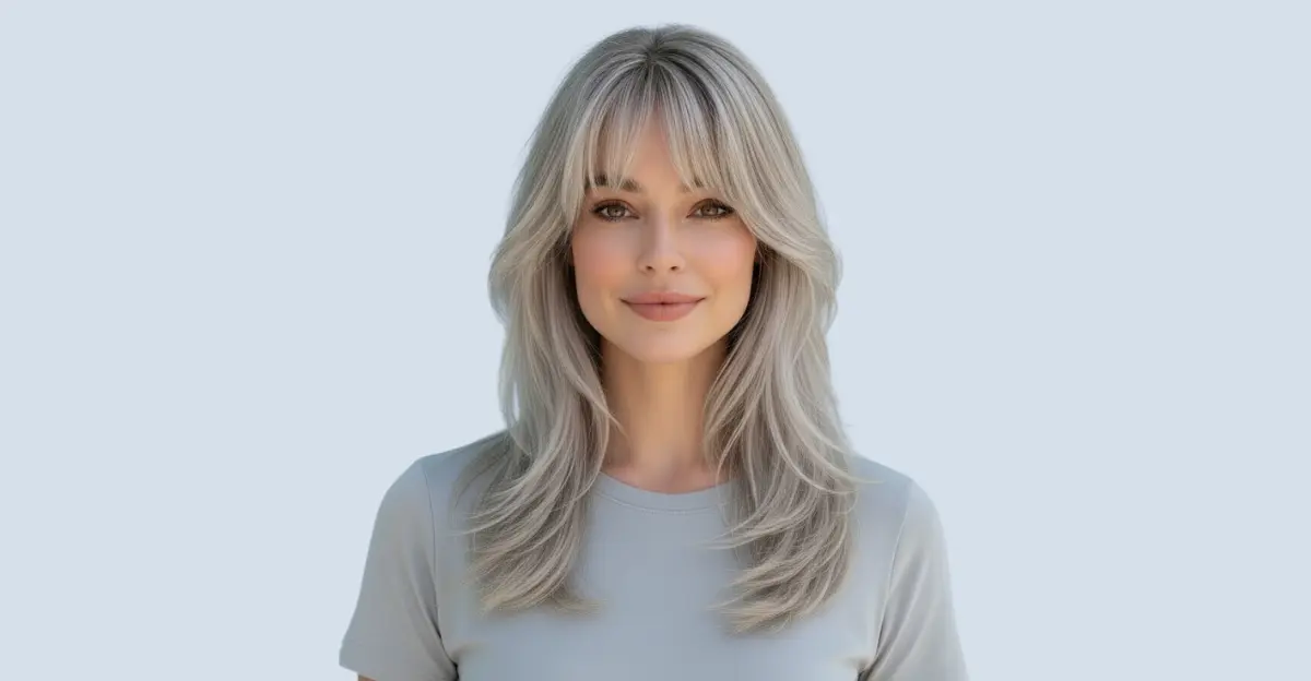 Layered Wolf Cut with Curtain Bangs