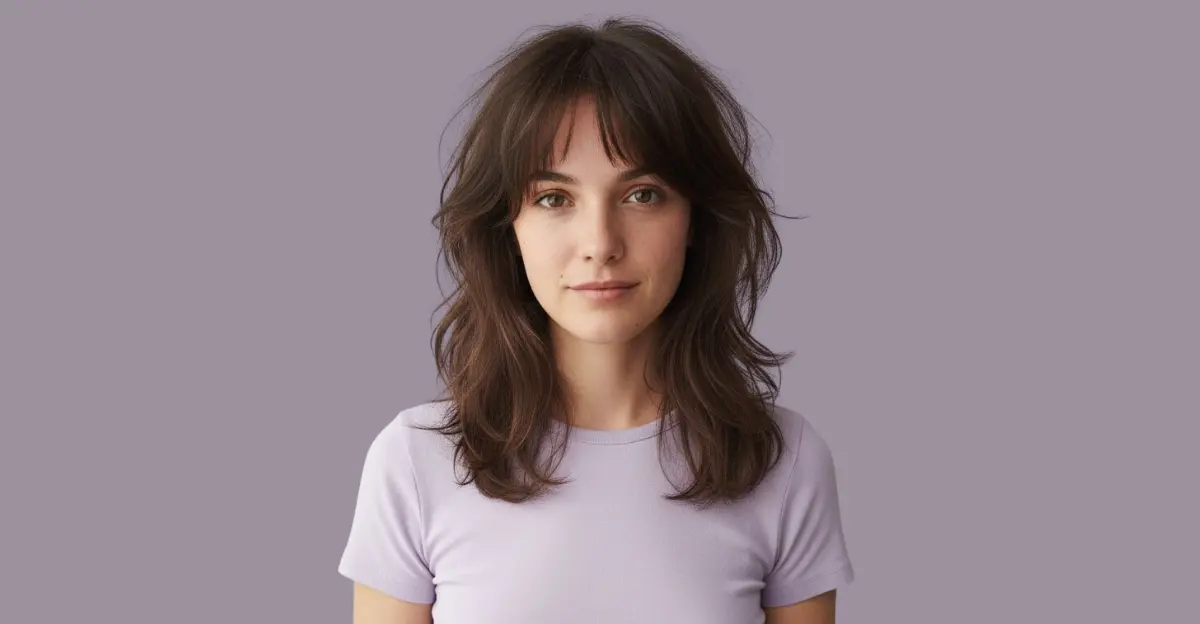 Layered Wolf Cut with Wispy Bangs