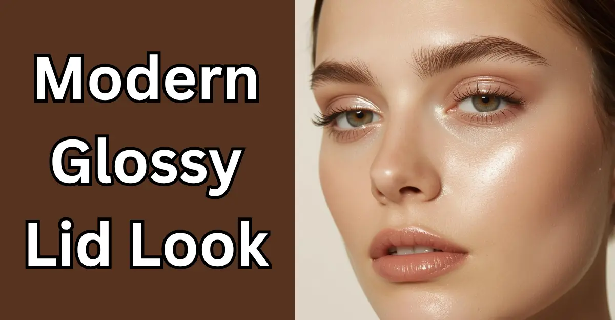 Modern Glossy Lid Look