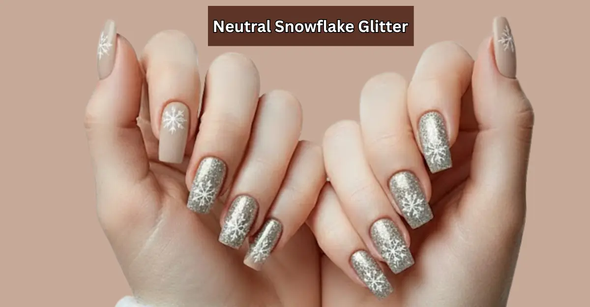 Neutral Snowflake Glitter: