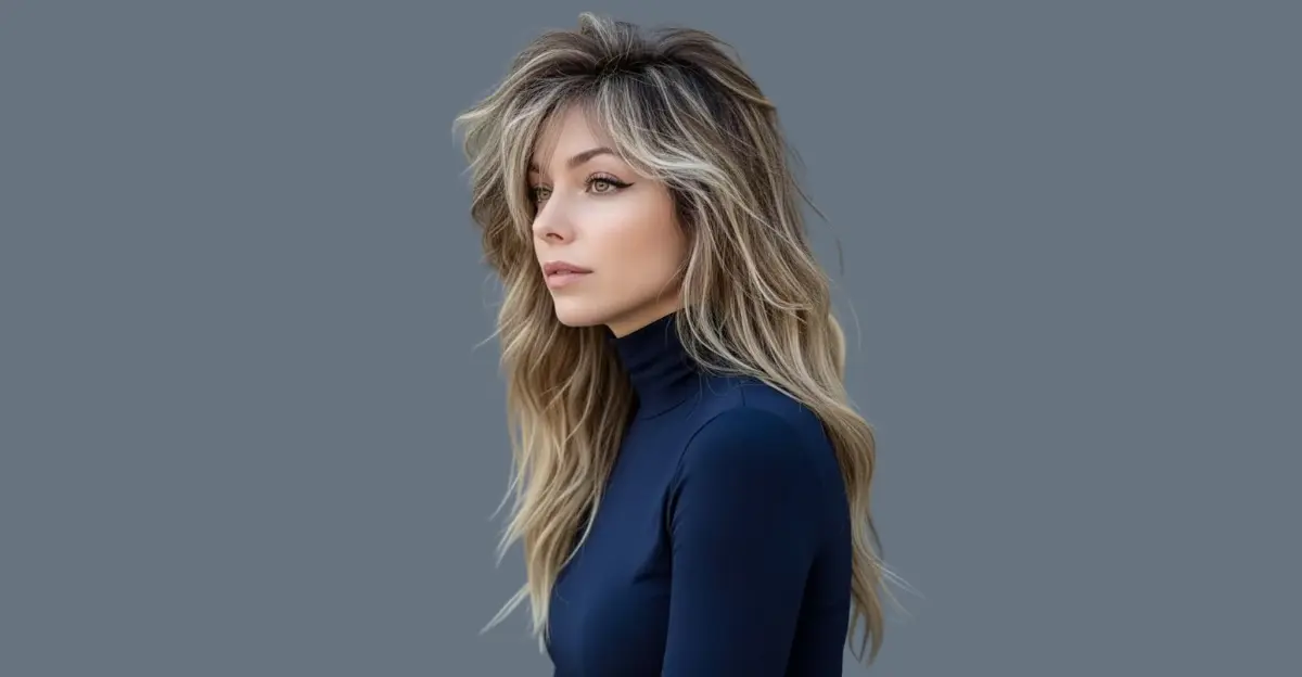 Ombre Wolf Cut with Long Side Bangs
