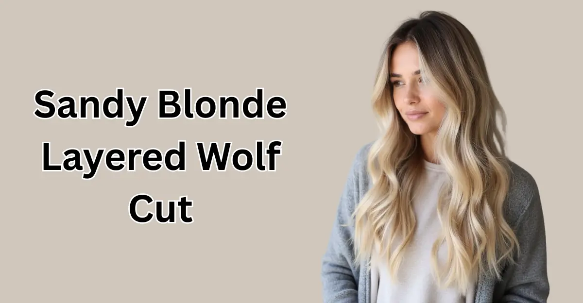 Sandy Blonde Layered Wolf Cut