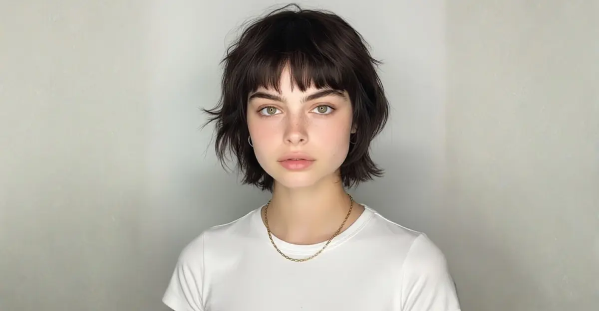 Short Wolf Cut with Micro Bangs