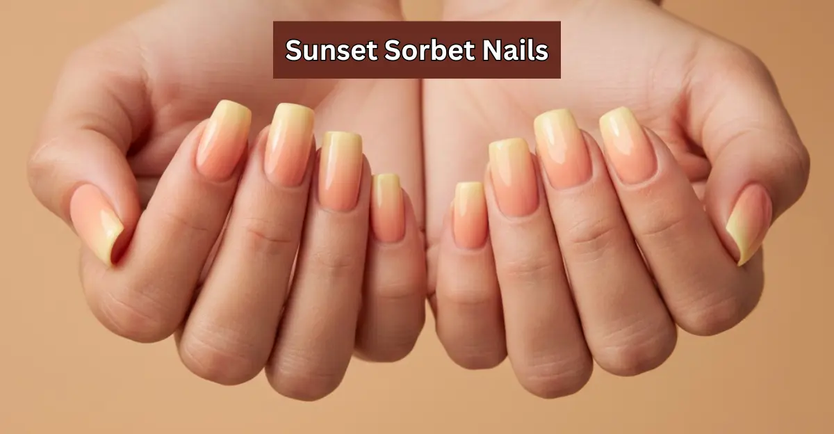 Sunset Sorbet Nails