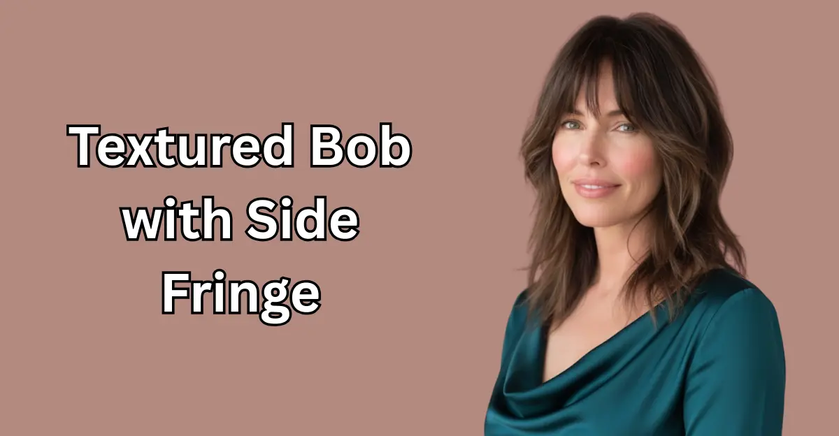 Textured Bob with Side Fringe