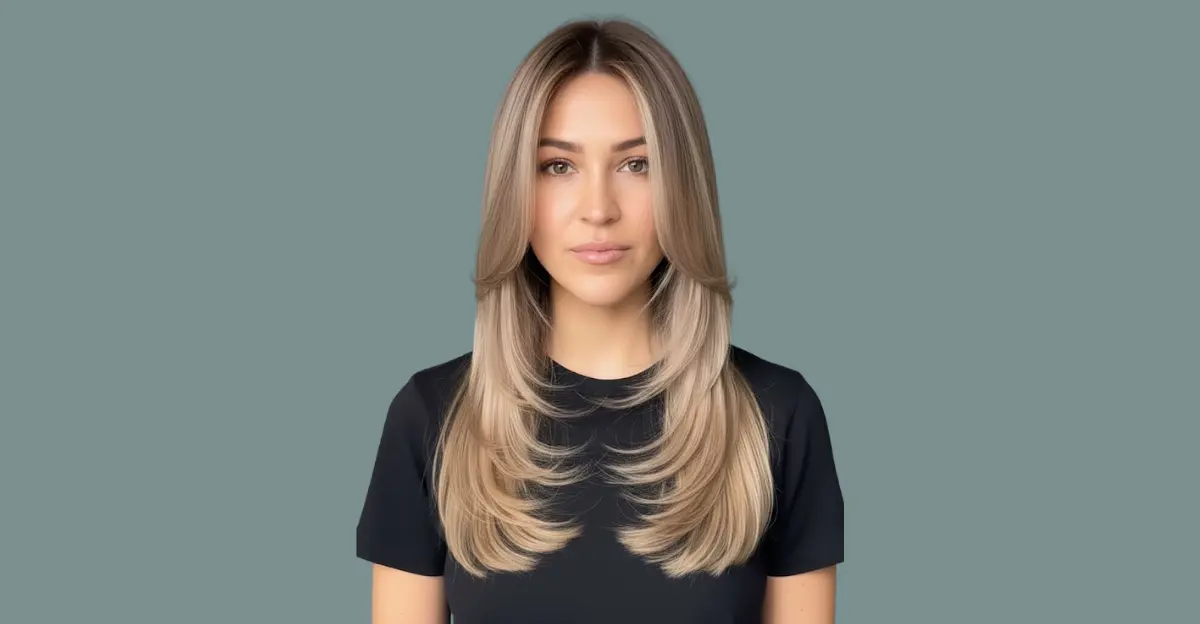 Vanilla Blonde Layered Wolf Cut