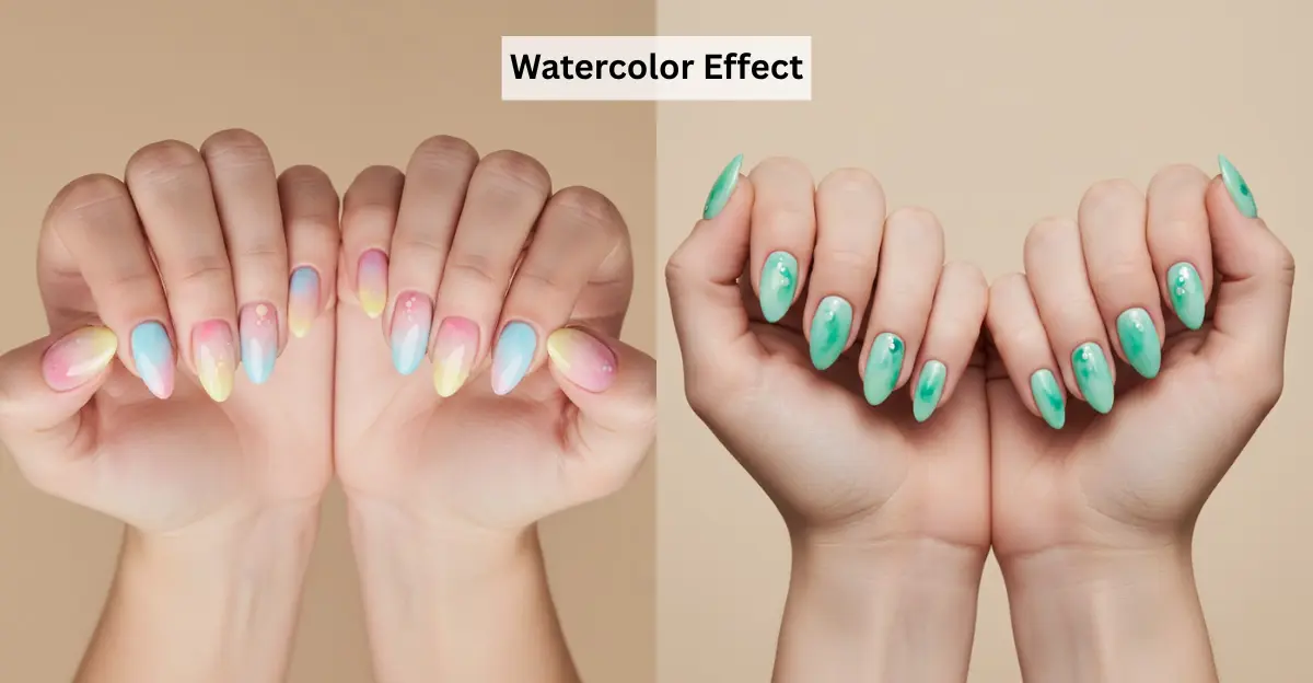 Watercolor Effect (Summer Nail)