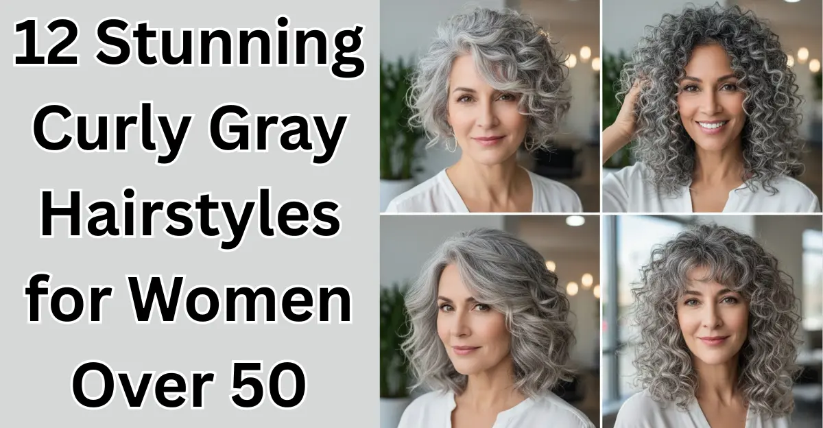 12 Stunning Curly Gray Hairstyles for Women Over 50