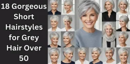 18 Gorgeous Short Hairstyles for Grey Hair Over 50
