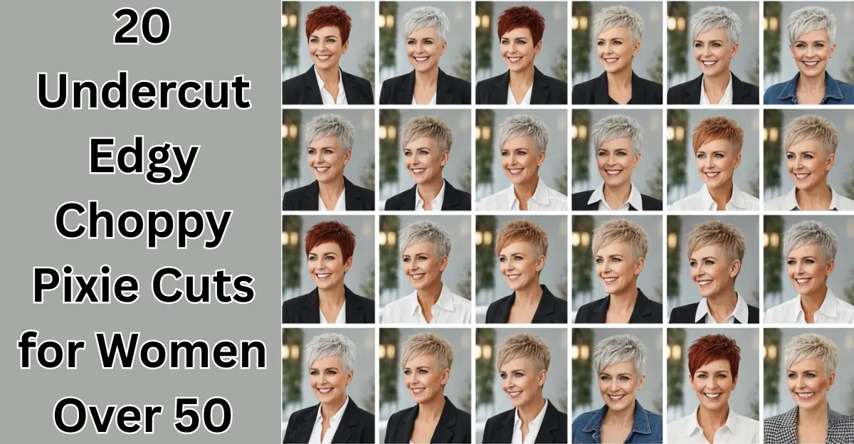 20 Undercut Edgy Choppy Pixie Cuts for Women Over 50