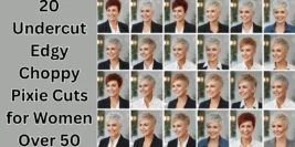 20 Undercut Edgy Choppy Pixie Cuts for Women Over 50