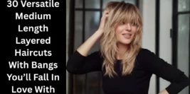 30 Versatile Medium Length Layered Haircuts With Bangs You’ll Fall In Love With