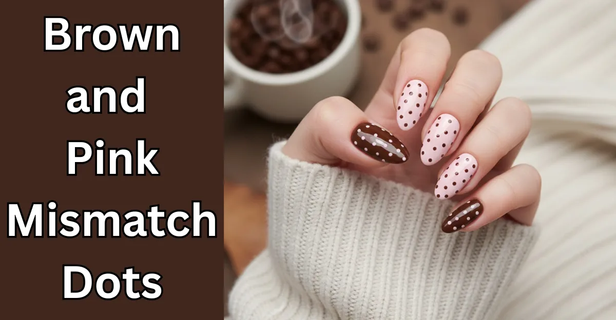 Brown and Pink Mismatch Dots