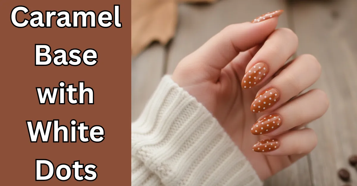 Caramel Base with White Dots
