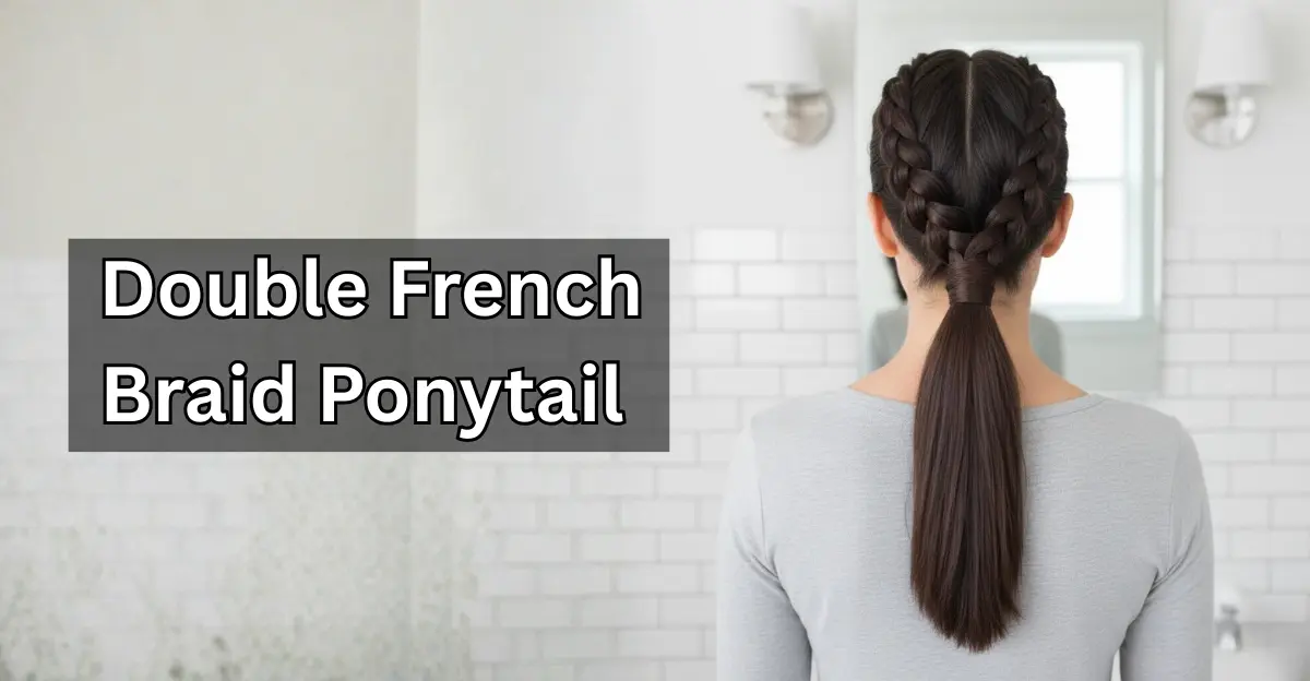 Double French Braid Ponytail