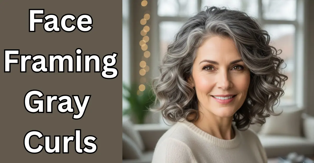 Face-Framing Gray Curls