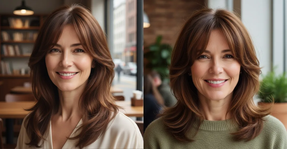 Face-Framing Layers With Bangs