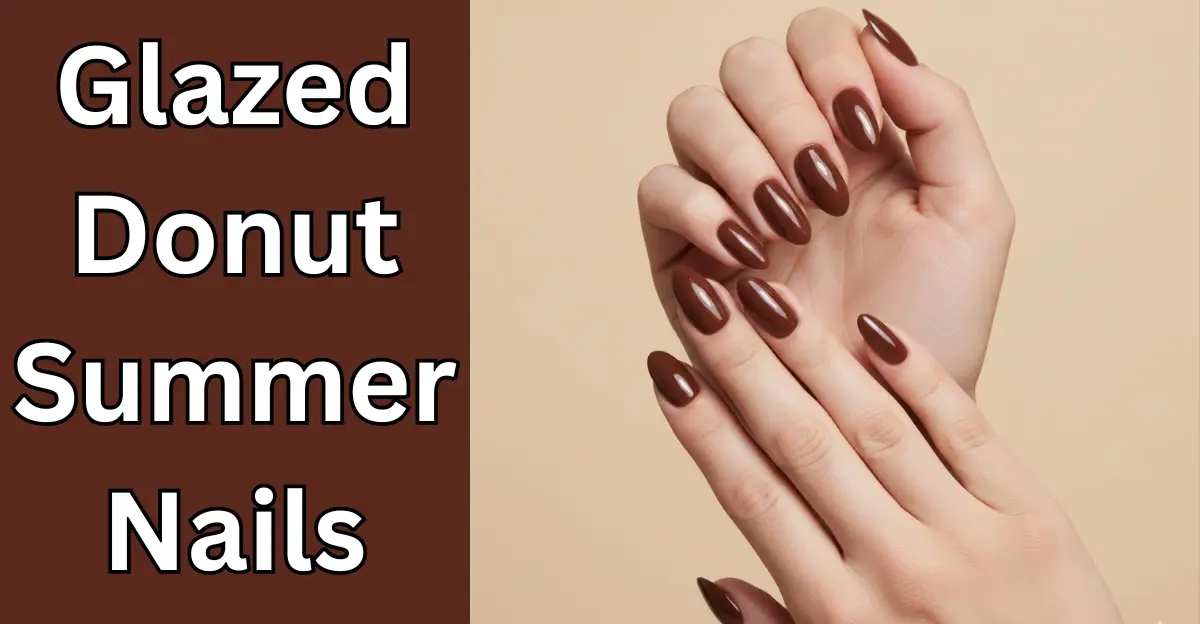 Glazed Donut Summer Nails