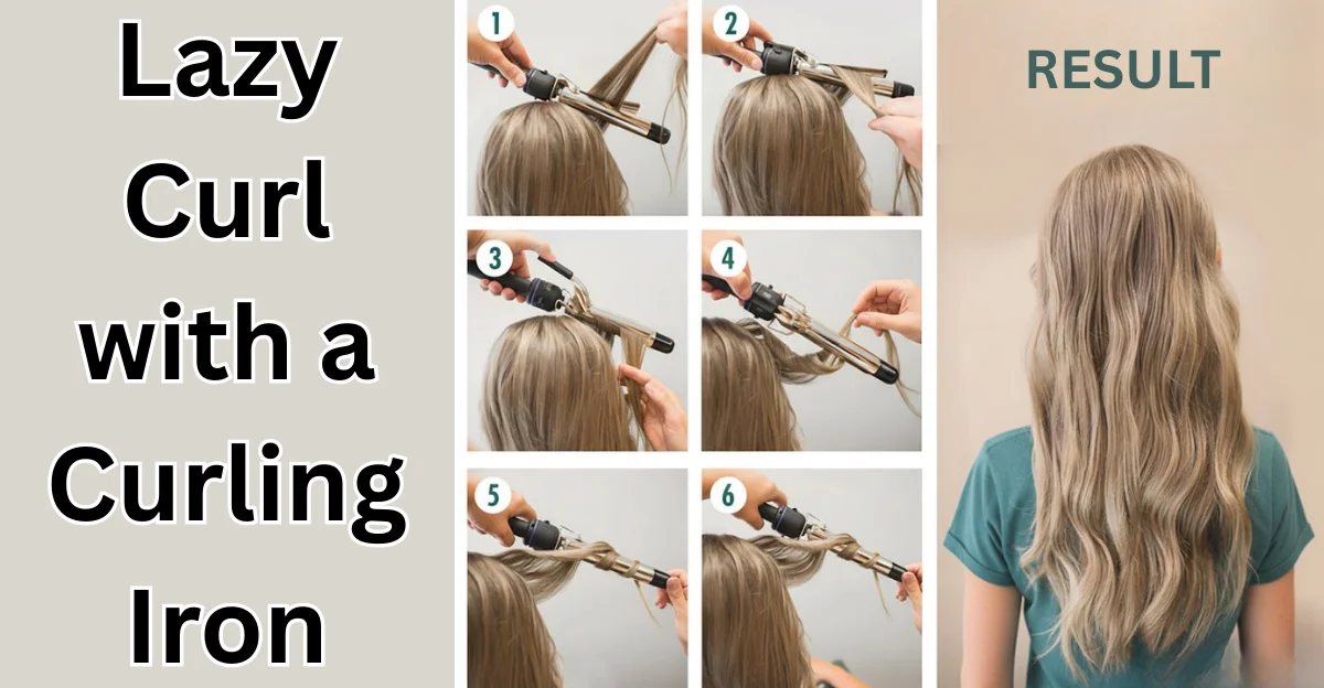 Lazy Curl with a Curling Iron