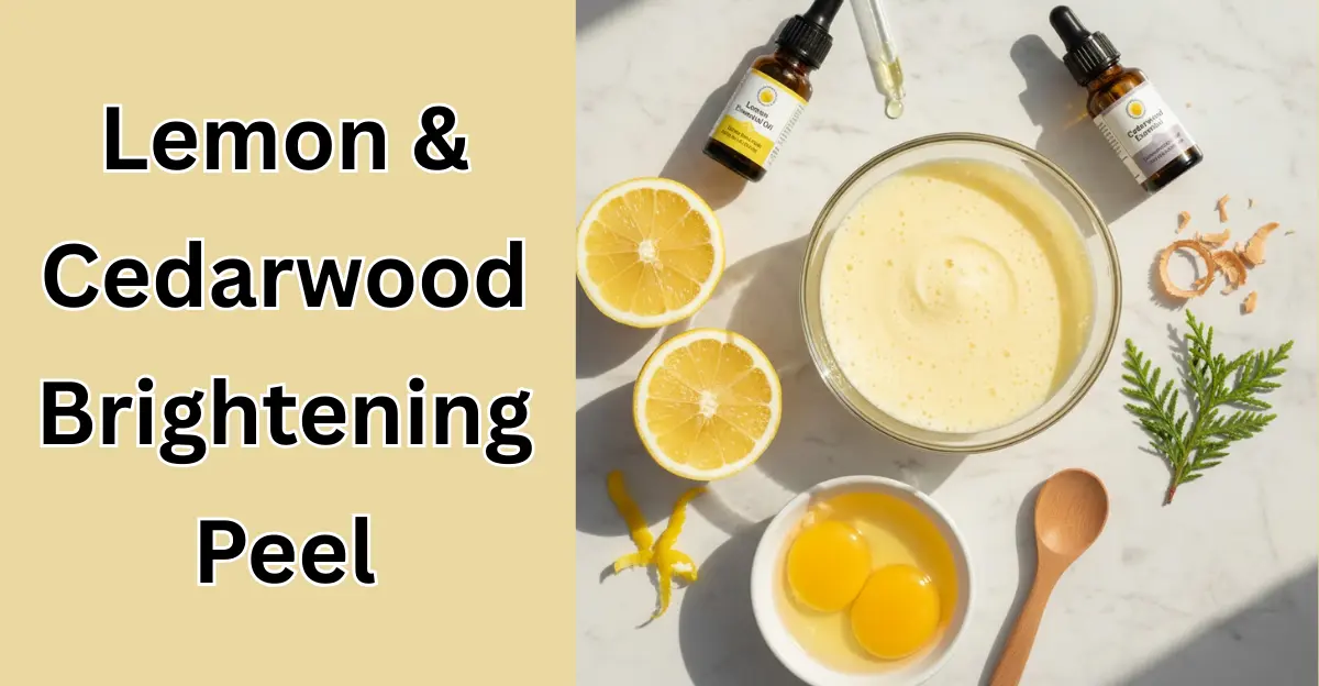 Lemon & Cedarwood Brightening Peel