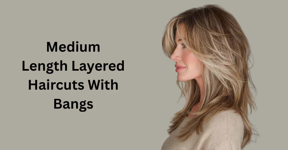 Medium-Length Layered Haircuts With Bangs