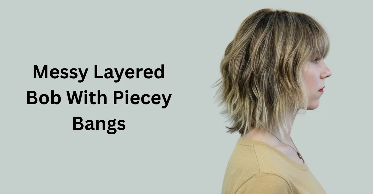Messy Layered Bob With Piecey Bangs