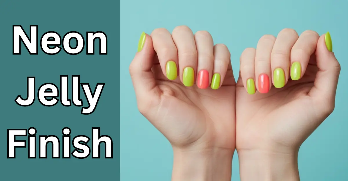 Neon Jelly Finish (Neon Summer Nails)